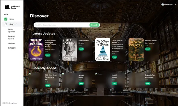 Not Enough Books: Perpustakaan Digital